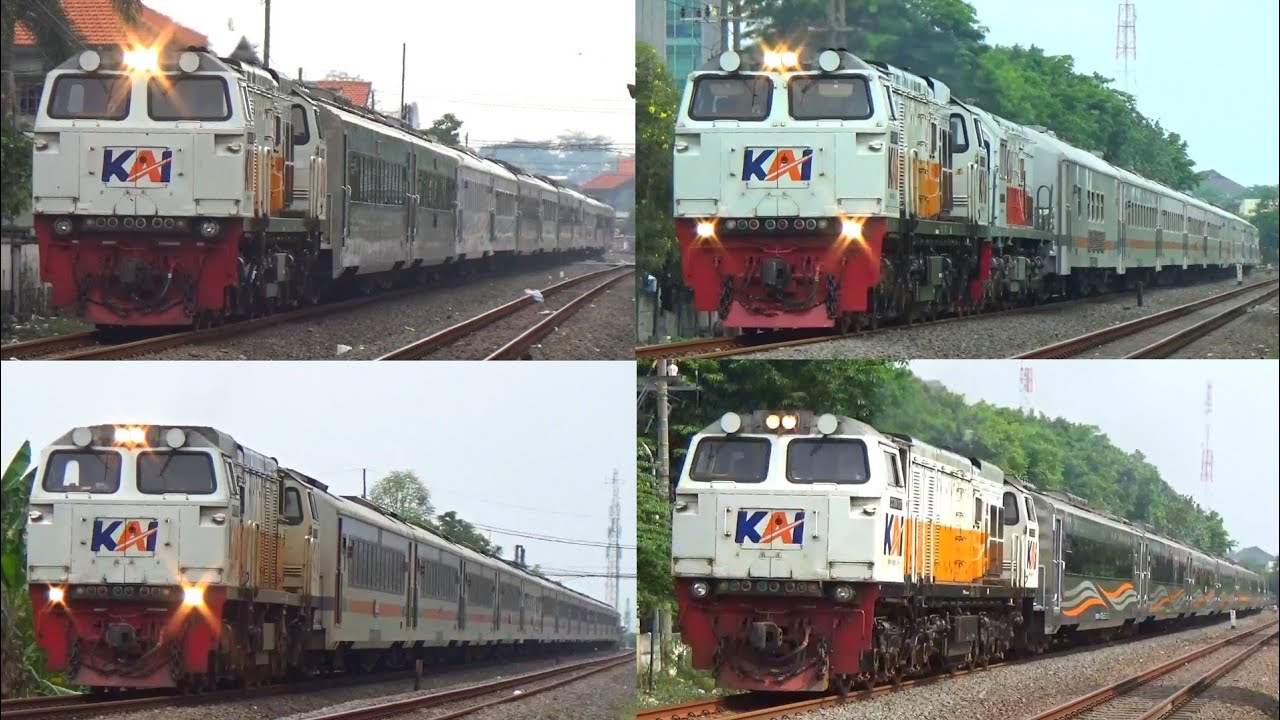 MOMEN KERETA RANGKAIAN BELANG & TRAKSI GANDA LOKOMOTIF‼️