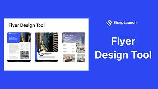 Design custom Commercial Real Estate flyers like a pro: SharpLaunch Flyer Design Tool