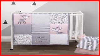 Great product -  Little Love By Nojo Sweet Deer, Grey, Pink, White 3Piece Nursery Mini Crib Bedding