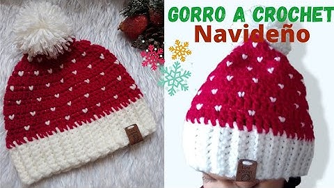 🧶🤗Gorro navideño a Crochet/ Crochet Christmas hat