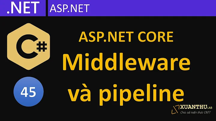 CS45 - (ASP.NET Core 02)  Middleware và pipeline luồng xử lý HttpContext , lập trình C# .NET