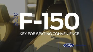 How to set your Memory Seat Settings on the 2020 Ford F150