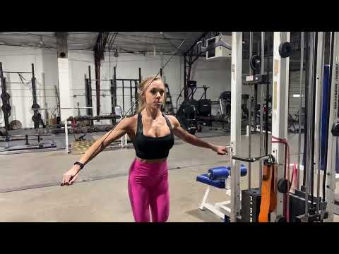 Cross Body Rear Delt Pull || Coach Kiki IFBB Bikini Pro