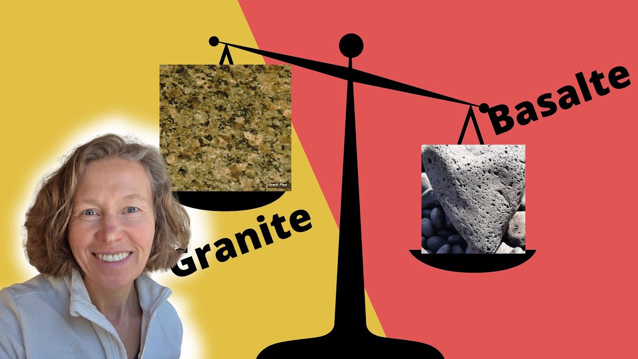 Je compare le granite et le basalte