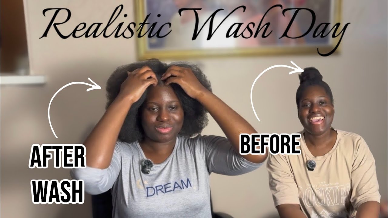 Realistic Wash Day Routine |Natural Hair 