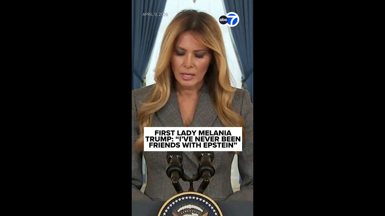 First Lady Melania Trump speaks out on Epstein - YouTube