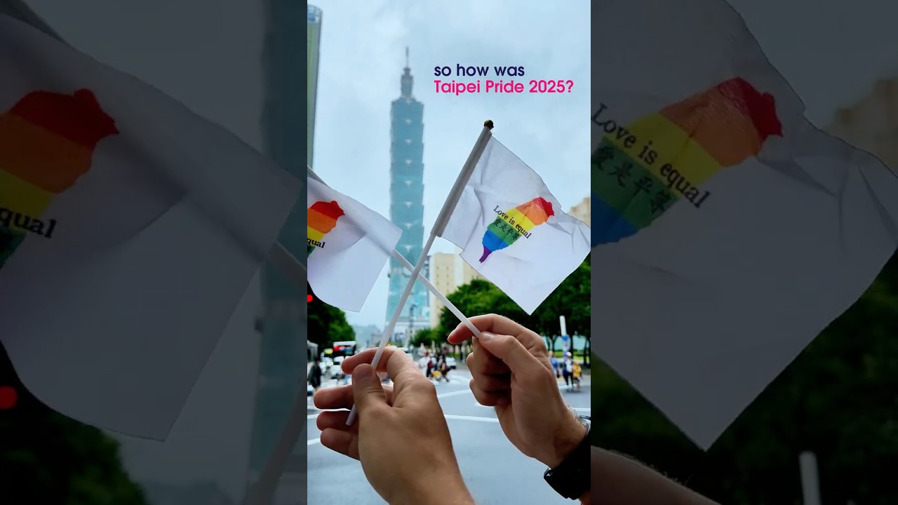 Taipei pride 2025 ๐ from making friends with random bears at breakfast to losing 30 ntd at a pokรฉmon claw machine (worth it), to parading around taipei with taipei 101 views at every angle, to ending the night at a gay wedding on the dance floorโฆit was pure joy and chaos in the best possible way.
what makes taipei pride so special is how open and welcoming it isโฆanyone can join the parade, march, and celebrate. itโs easily one of the best prides in asia.
ๆๅๆไฝ ๏ผๅฐๅๅๅฐ็ฃ๏ผ
would you go to taipei pride next year? ๐น๐ผ๐