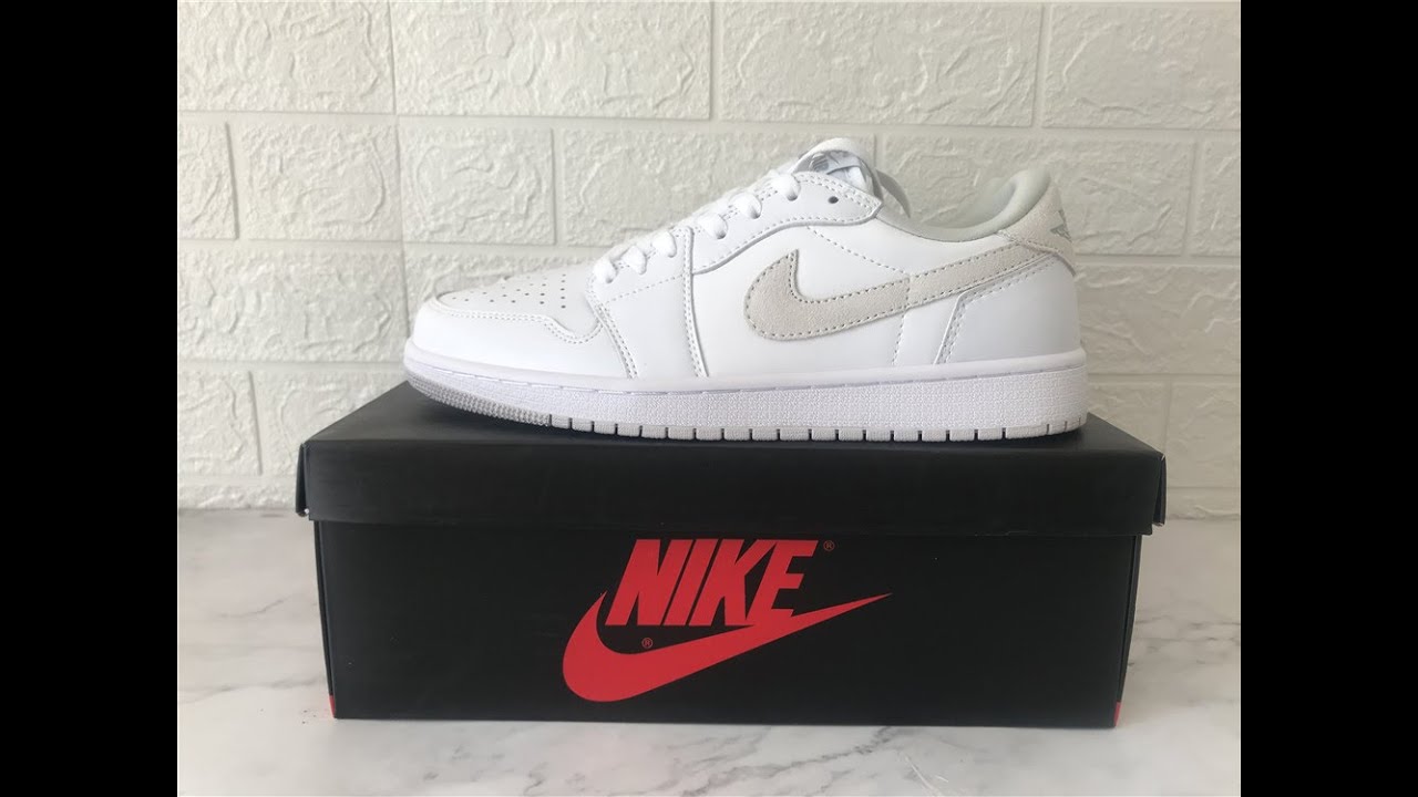 80  White Neutral Grey Air Jordan 1 Low OG  CZ0775-100 from topyeezy dhgate yupoo link