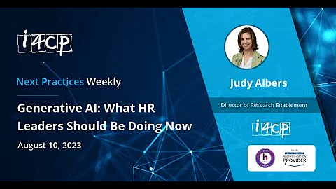Generative AI: What HR Leaders Should Be Doing Now