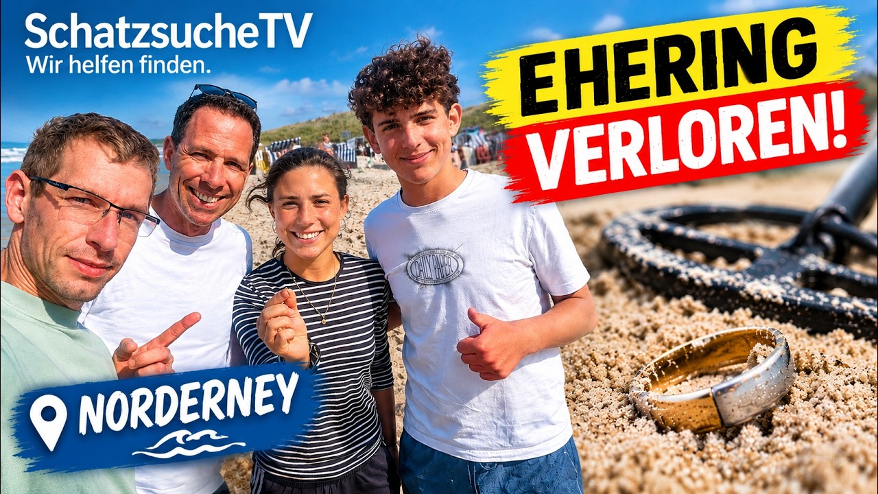 Auftragssuche: Ehering auf Norderney verloren – die Suche am Volleyballplatz | Metalldetektor