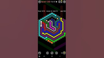 How To Solve Flow Free Hexes Premium 15x15 Mania Level 135 Board Walk Through Solution Walkthrough