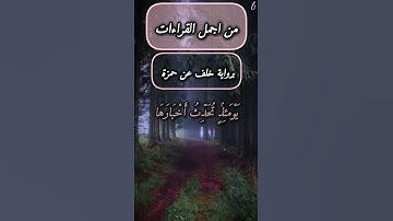 روعة قراءة خلف عن حمزة 👌سورة الزلزال برواية خلف عن حمزة