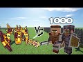 Ignis vs 1000 guard villagers  minecraft