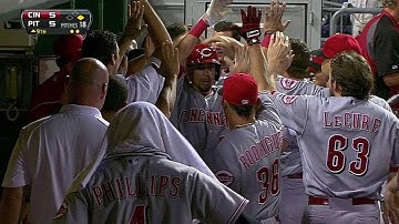 CIN@PIT: Mesoraco ties it with two outs in the ninth