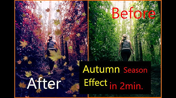 Autumn Dramatic color Effect In 2min in photoshop - Photoshop Tutorials | Soft light look