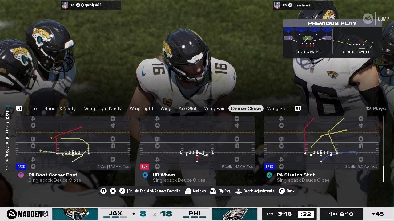 Running w Singleback deuce - REC