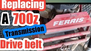 Replacing a Ferris 700z drive belt