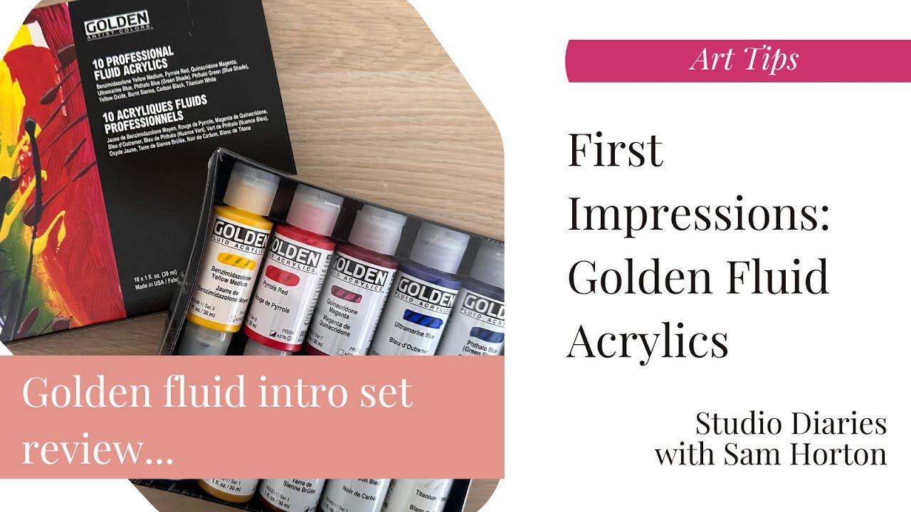 First Impressions Review: Golden Fluid Acrylics | Art Tips - YouTube
