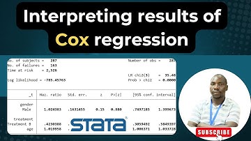 Interpreting Cox Proportional Hazards Model Outputs in Stata