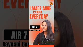 UPSC 2024 AIR 7 Aayushi Bansal | Topper Talk | I made sure I Studied Everyday | Vajiram and Ravi