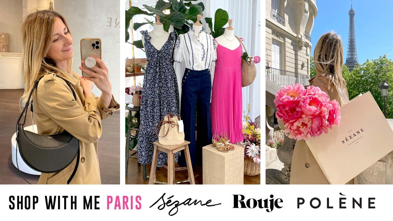 Sezane, Rouje, Polene, Comptoir des cotonniers  |  Shop With Me in Paris Vlog  |  Spring 2022