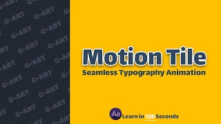 Motion Tile Effect in Adobe After Effects