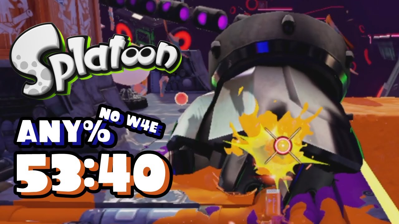 Splatoon Any% No W4E in 53:40 [PB] - YouTube