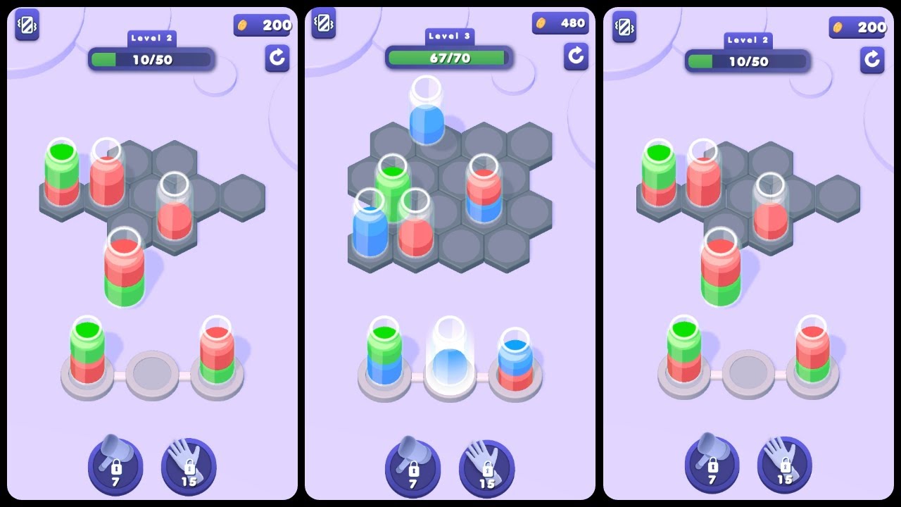 Beaker Sort Game Gameplay Android Mobile