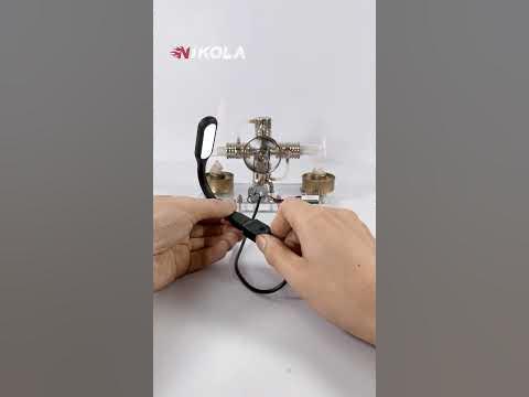 Stirling engine phone charger - YouTube