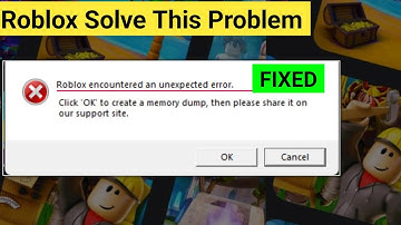 Roblox encountered an unexpected error problem || Fix