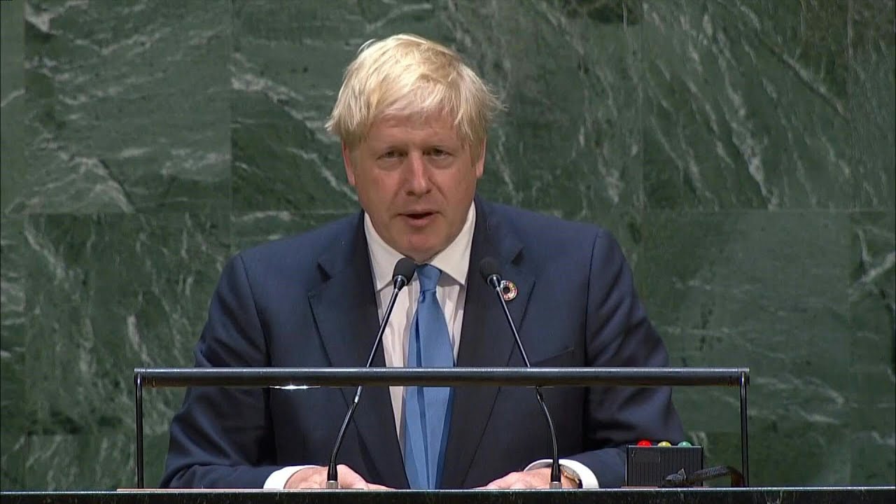 Uk S Johnson Bemuses With Unconventional Un Speech Afp Youtube