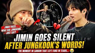 😢 5 Minutes Ago! Jimin Suddenly Fell Silent After Hearing Jungkook's Words in London, What Happened?