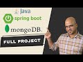 Java spring boot mongodb full project