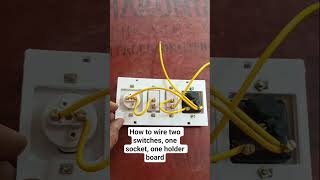 How to wire two switches, one socket, one holder board #esphome #openhab #homematic #espressif