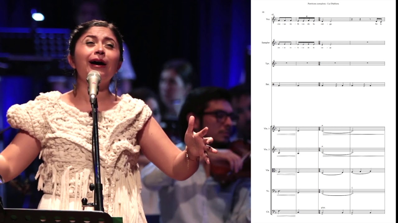 LA DIABLERA - ARREGLO EXEQUIEL MANTEGA - Nadia Larcher - Orquesta Sin Fin - VIDEO PARTITURA