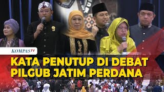 Download lagu kata Penutup Luluk Lukman, Khofifah Emil dan Risma Gus Hans di Debat Pilgub Jatim Perdana