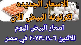 سعر البيض اسعار البيض اليوم الاثنين ٦-١١-٢٠٢٣ جمله في الشركات في مصر