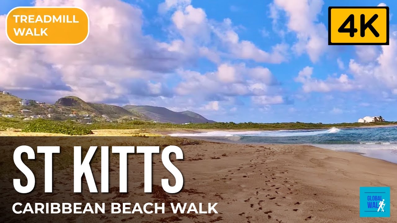 St Kitts Beach Walk 4K — Frigate Bay to Conaree Bay, Caribbean