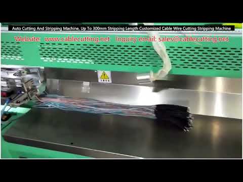 Auto Cutting And Stripping Machine, Up To 300mm Stripping Length Customized Cable Wire Cutting Strip