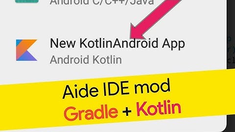 AIDE IDE mod GRADLE + KOTLIN