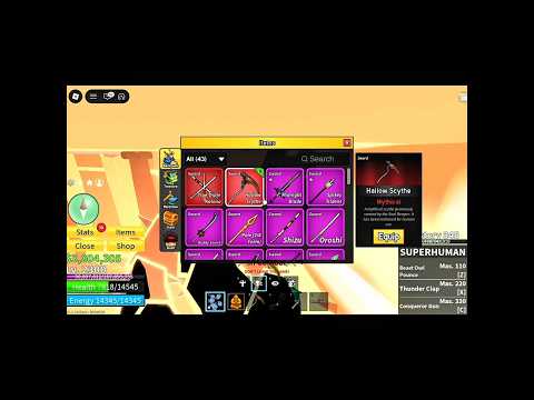 I Got Hallow Scythe In First Try💀 #bloxfurit #roblox #bloxfruits #shorts #video #viral #roblox