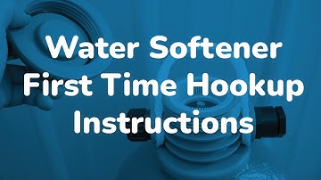 On The Go Portable Water Softener First Time Hookup Instructions