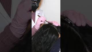 ASMR Doctor SCALP Exam & Check with Hair Parting | REAL PERSON asmr shorts short