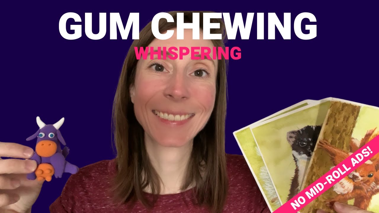 ASMR Gum Chewing | Art Show and Tell + Whispered Ramble