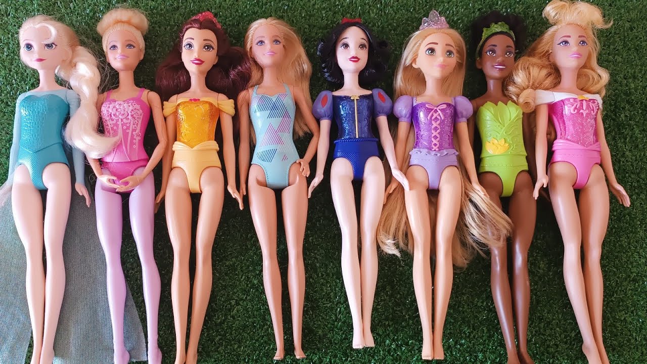 Mattel Disney Princesses Dress up Ariel, Rapunzel, Belle, Tiana, Sindirella, Mulan DIY