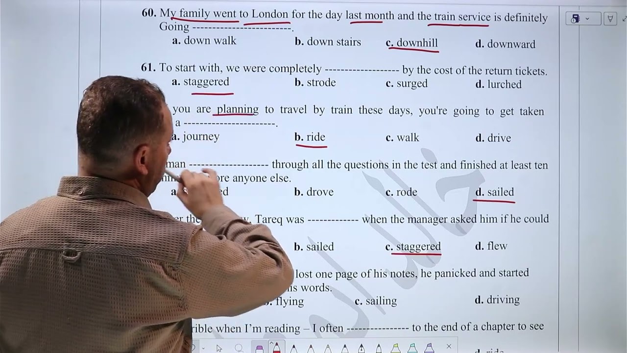 اللغة الإنجليزية المتقدم | تمارين و معاني الوحدة الثانية ج2