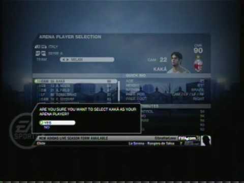 How to Change Arena Player in FIFA 09