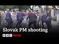 Shows moment slovak prime minister shot multiple times by 71yearold gunman  bbc news