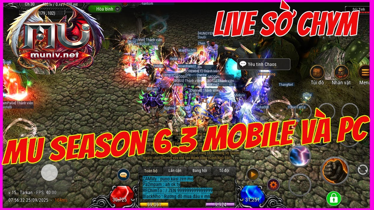 🔴Mu Online  Season 6.3  Mobile Open Chính Thức Đông Như Quân Nguyên Mông Vào G Đua TOP Nào | GAME TV
