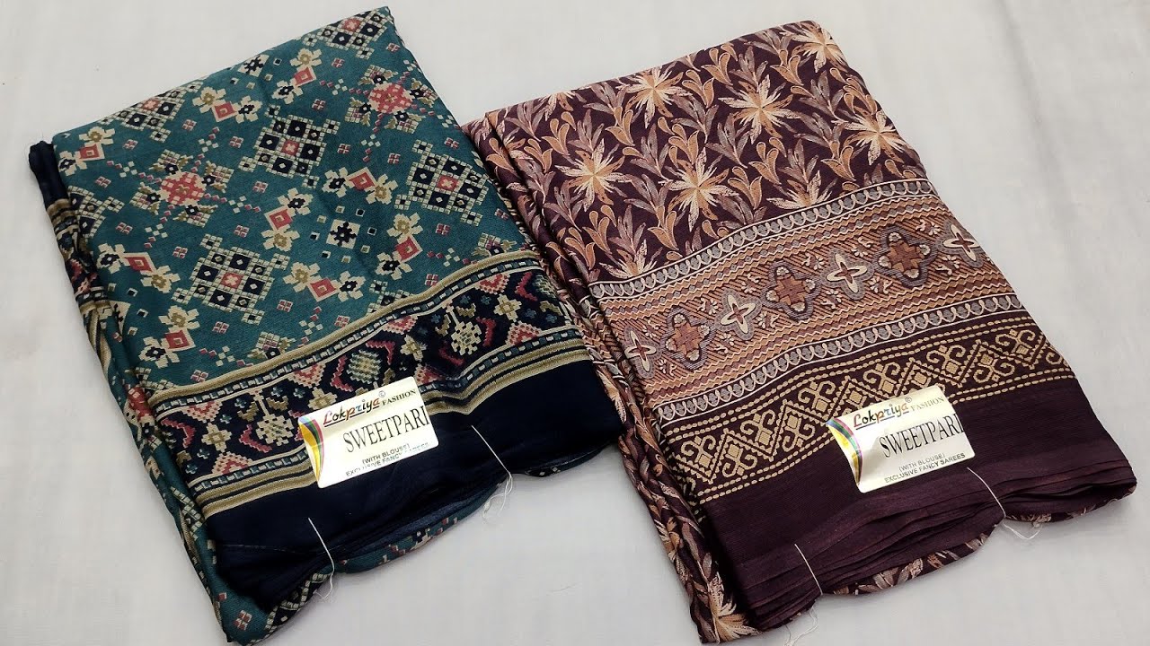 #exclusive fancy printed saree #printedsaree फेन्सी प्रिंटेड साडी। #primiumquality #trendingsarees